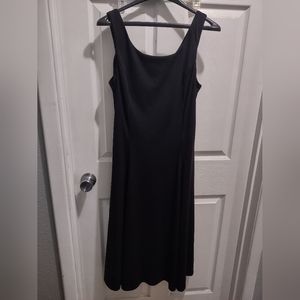 Cousins Concert Attire Midi Black Dress